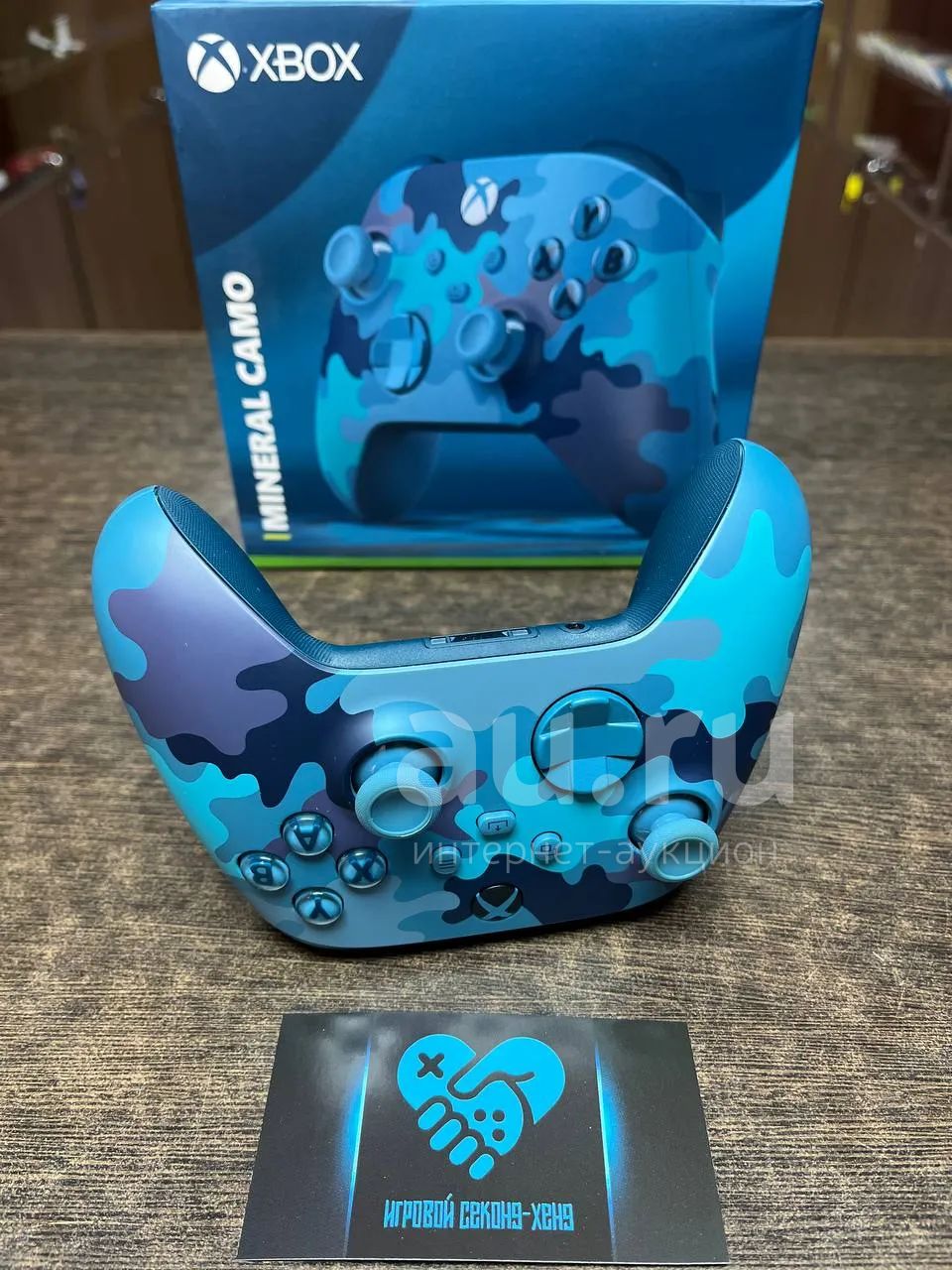 Оригинальный геймпад Xbox Series и One. 1914 Mineral Camo Wireless ...