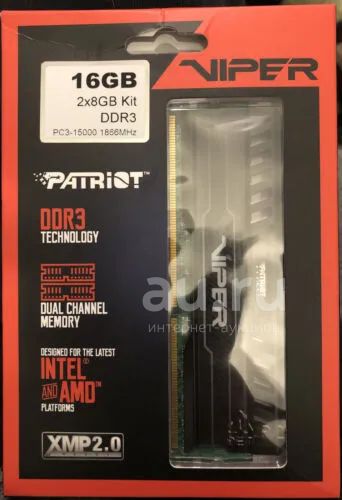 Patriot Memory Viper 3 PV316G160C9K, CL9, 2х8Gb, 1600МГц — купить в ...