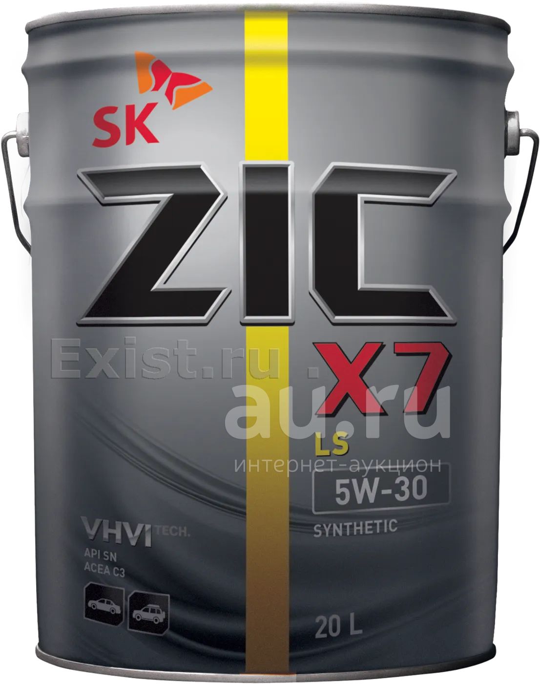 Масло моторное ZIC X7 LS low saps 5w30 5w-30 SN/CF C3 GM Dexos2 ...