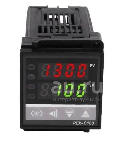 ПИД программируемый терморегулятор температуры REX-C100 + твёрдотельное ...