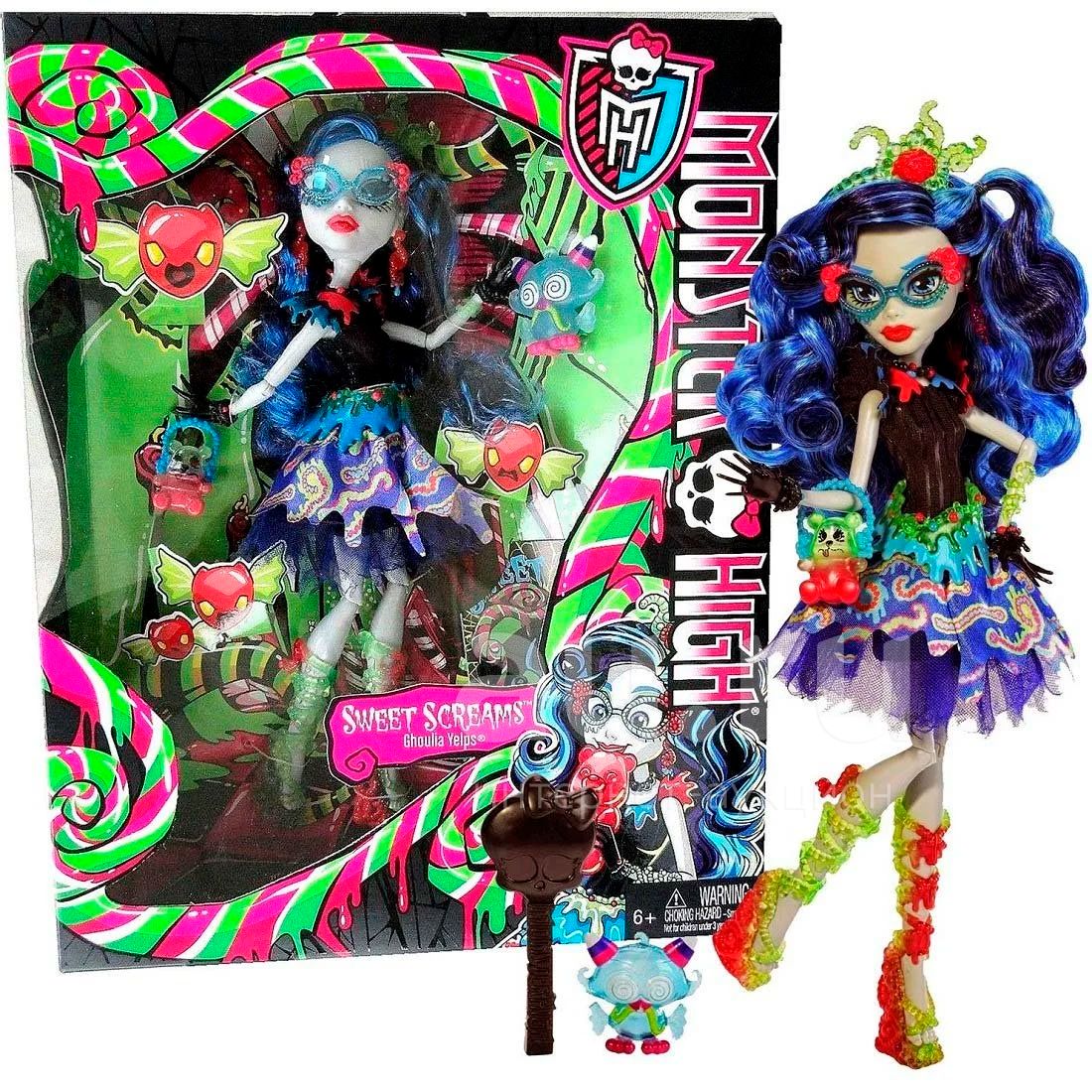 2014 Mattel Monster High сладкие крики Гулия Йелпс — купить в Красноярске.  Состояние: Новое. Куклы и аксессуары на интернет-аукционе Au.ru