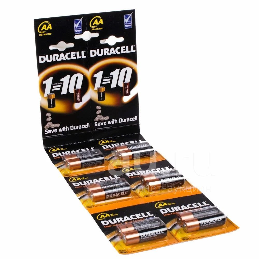 Батарейки аа duracell 12