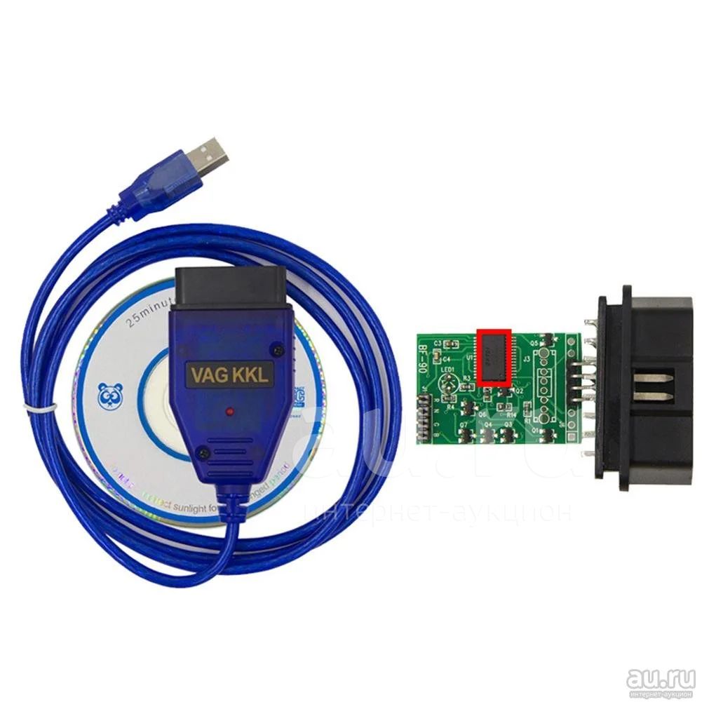 Новый+гарантия KKL VAG-COM for 409.1 OBD 2 FTDI FT232 k-line (  автомобильный диагностический OBD II adapter kline к-лайн вася адаптер  кабель сканер диагностика автомобиля чип тюнинг диагност ккл ваг ком 232 фт