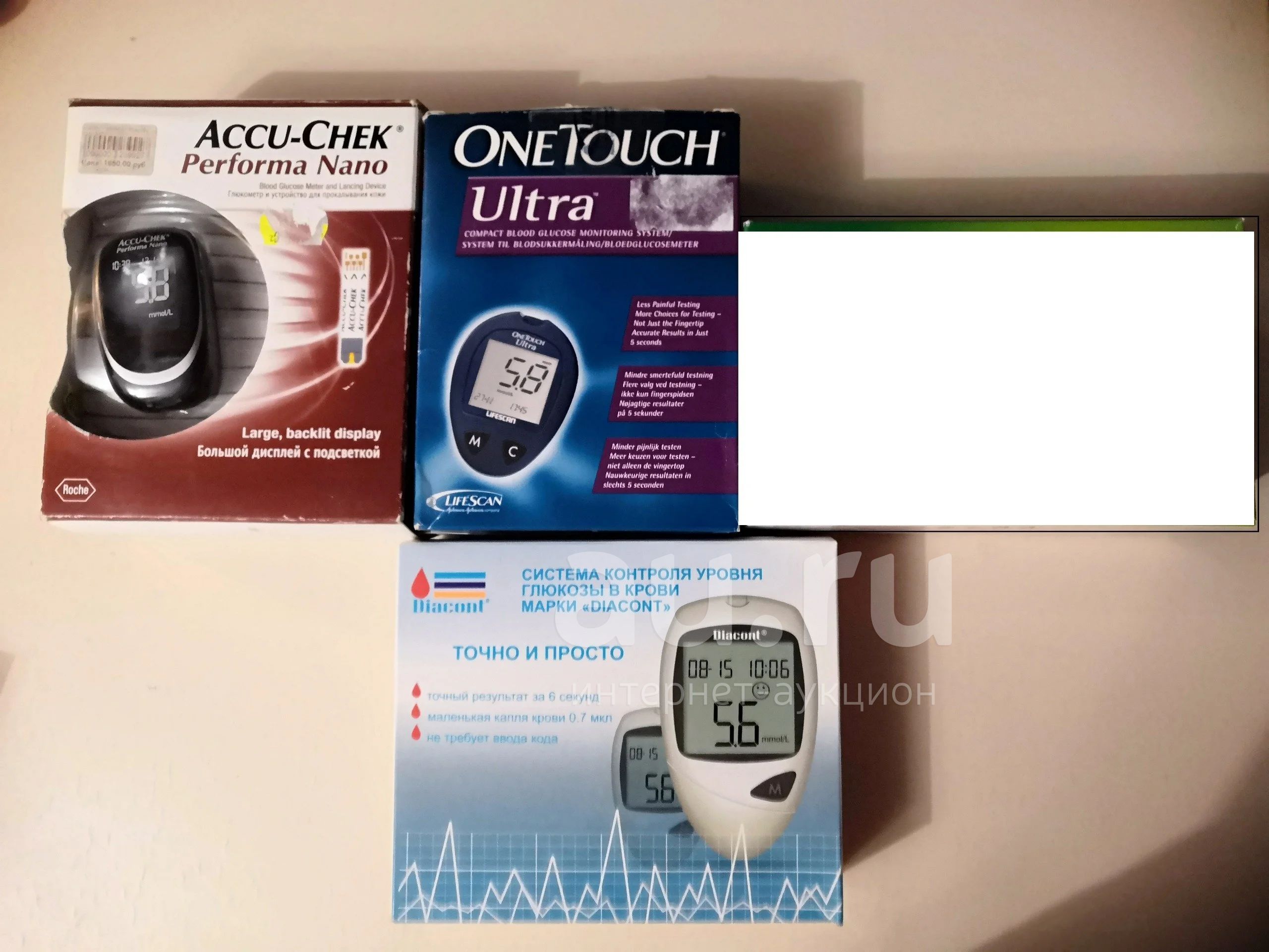 Глюкометры: One touch ulta, Diacont, Accu-chek; ланцеты и тест полоски ...