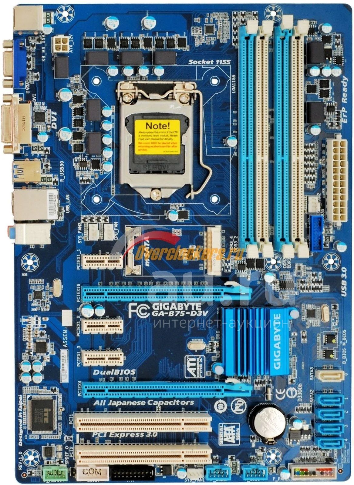Многофункциональная плата под LGA 1155: Gigabyte GA-B75-D3V (LGA 1155 ...