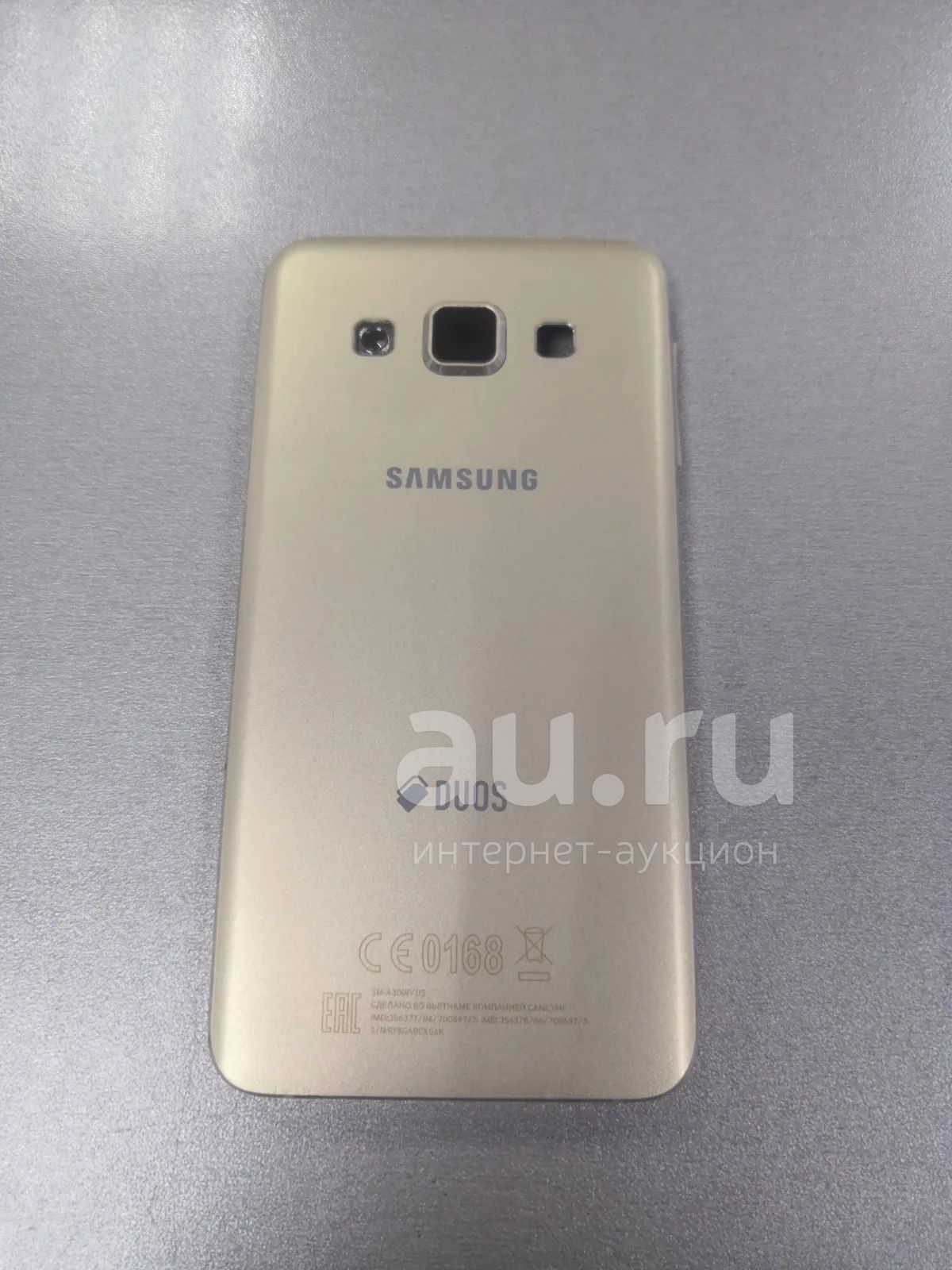 Задняя крышка/корпус золото Samsung A3 A300F — купить в Красноярске.  Состояние: Б/у. Корпуса, клавиатуры, кнопки на интернет-аукционе Au.ru