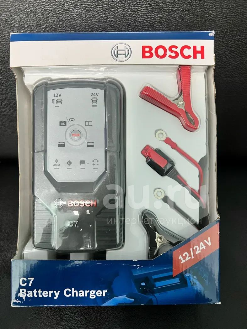 Автоматическое зарядное устройство Bosch C7 12/24V — купить в Красноярске.  Состояние: Новое. Пуско-зарядные устройства на интернет-аукционе