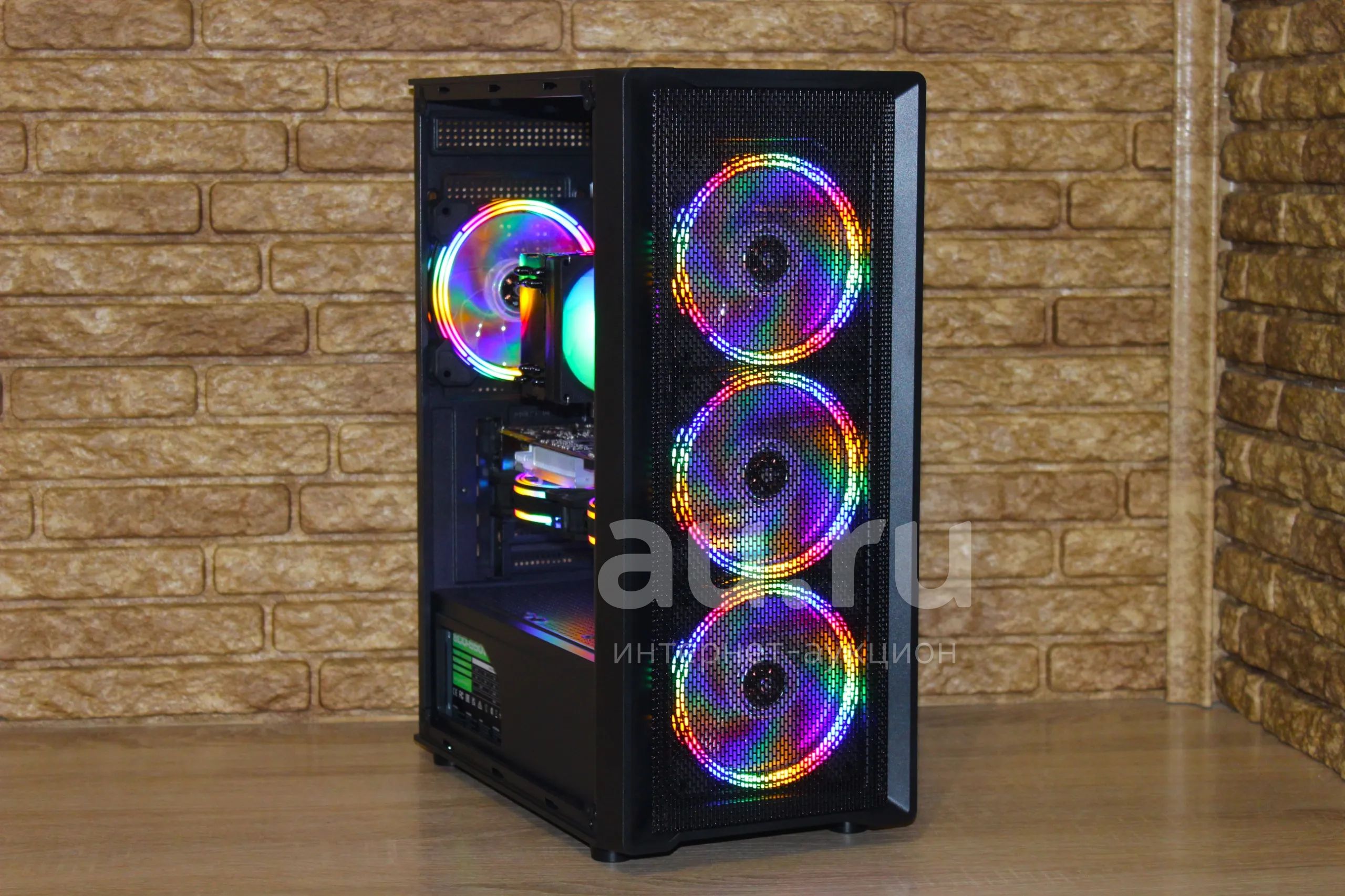 Мощный игровой ПК [12 ядер (i7-10700), Ram 32Гб, SSD 256Гб, HDD 500Гб ...