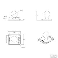 Лот: 6567890. Фото: 4. RAM Mounts плата прямоугольник... Красноярск