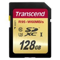 Лот: 4265093. Фото: 2. Карта памяти SD XC 128 GB Transcend... Носители информации