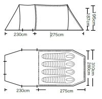 Лот: 4222633. Фото: 2. Палатка кемпинговая Campack Tent... Туризм
