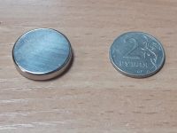 Лот: 25057230. Фото: 2. Магнит неодимовый круглый 25*5... Радиодетали  (электронные компоненты)