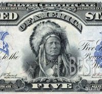 Лот: 14376172. Фото: 2. 5 долларов 1899 года США серебряный... Банкноты