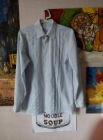 Лот: 7162619. Фото: 2. Рубашка бледно-голубая хлопок... Женская одежда