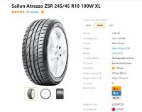 Лот: 20108791. Фото: 5. шины 245/45 R18 Sailun Atrezzo...