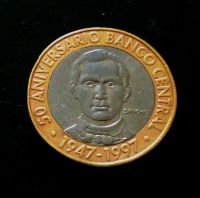 Лот: 102153. Фото: 2. Доминикана 5 песо 1997. Монеты