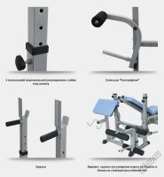 Лот: 5818981. Фото: 3. Силовая скамья Carbon MB-60. Спортивные товары