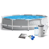 Лот: 15804670. Фото: 2. Каркасный бассейн INTEX + фильтр-насос... Для дачи, дома, огорода, бани, парка