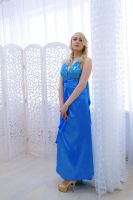 Лот: 16005496. Фото: 7. Платье голубое для праздника и...