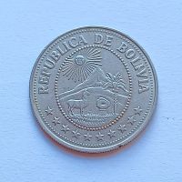 Лот: 20335543. Фото: 2. Боливия. 5 песо 1980. Монеты