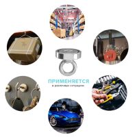 Лот: 25880214. Фото: 7. Магнит неодимовый Cartage с петлёй...