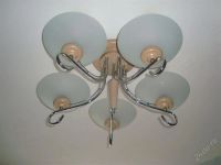 Лот: 1779547. Фото: 2. Люстра на 5 лампочек. Освещение