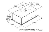 Лот: 25027850. Фото: 10. Вытяжка MAUNFELD Crosby 850LED
