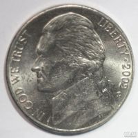 Лот: 3616644. Фото: 2. 5 центов 2002 год. США. D. Монеты