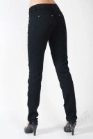 Лот: 1745986. Фото: 2. Джинсы зауженные чёрные, размер... Женская одежда