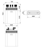Лот: 19810145. Фото: 2. Разъем USB Type C, штекер, с платой... Радиодетали  (электронные компоненты)