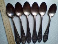 Лот: 15274663. Фото: 5. Мельхиоровый набор столовых 24...