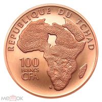 Лот: 20845476. Фото: 2. Республика Чад 100 франков 2023... Монеты