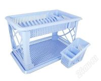 Лот: 2437563. Фото: 2. Сушилка для посуды 2-х ярусная... Посуда, кухонная утварь