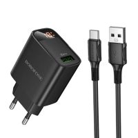 Лот: 25794842. Фото: 2. СЗУ BOROFONE BA95A QC3.0 18W USB... Аксессуары