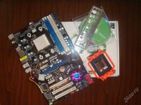 Лот: 2858964. Фото: 2. Материнская плата ASRock Socket-AM3... Комплектующие