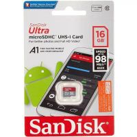 Лот: 24948563. Фото: 2. Карта_памяти MicroSDHC 16Gb SanDisk... Носители информации