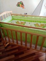 Лот: 16333115. Фото: 4. Детская кроватка + матрасик+ бортики. Красноярск