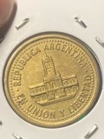 Лот: 19877103. Фото: 2. Аргентина 25 сентаво, 1993 Алюминиевая... Монеты