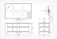 Лот: 11193099. Фото: 2. Подставка для ТВ и Hi-FI техники... Аксессуары