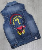 Лот: 16921674. Фото: 2. Жилет джинсовый р.122-128. Одежда и аксессуары