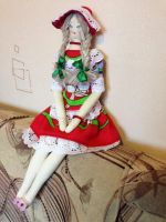 Лот: 6291366. Фото: 2. Кукла ручной работы (Красная шапочка... Ручная работа