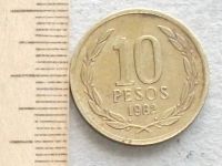 Лот: 16188228. Фото: 6. Монета 10 песо Чили 1982 свобода...