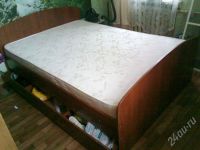 Лот: 555571. Фото: 2. кровать 2х спальная. Мебель для спальни