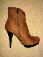 Лот: 1487797. Фото: 2. Новые рыжие ботильоны - размер... Женская обувь