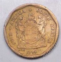 Лот: 1580854. Фото: 2. ЮАР. 10 цент 1995г. Монеты