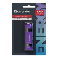 Лот: 25819863. Фото: 2. Аккумулятор Defender 18650 2200mAh... Аксессуары