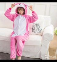 Лот: 12743781. Фото: 2. Кигуруми для детей "Розовый кролик... Одежда и аксессуары