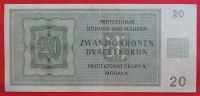 Лот: 1598344. Фото: 2. (№910) 20 крон 1944 (Богемия и... Банкноты