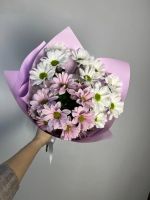 Лот: 25025887. Фото: 3. Букет из 3 хризантем. Сувениры, подарки