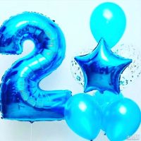 Лот: 13054731. Фото: 4. Шар-цифра. С гелием. Шары. Шарики...